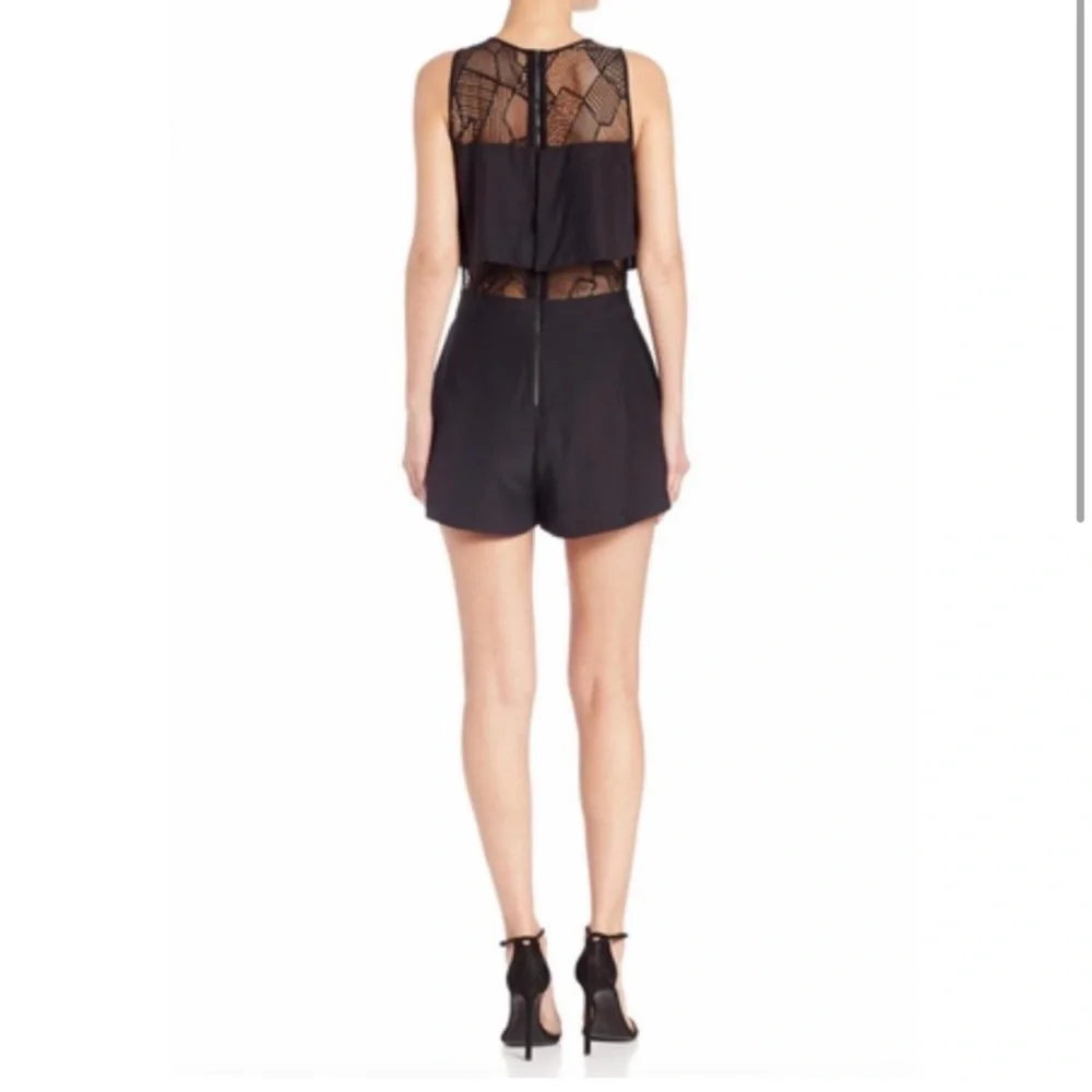 NWT | Parker Black Lace Romper